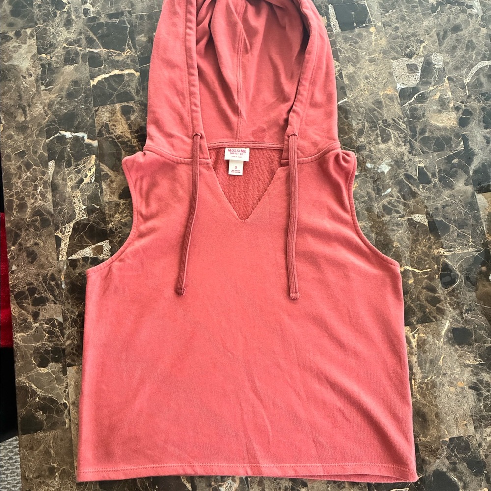 Mossimo Supply Co. Sleeveless Coral Hoodie